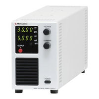 Matsusada Precision PSS2en-HVPS Instruction Manual