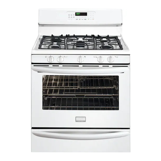 Frigidaire Gas Range Service Data Sheet