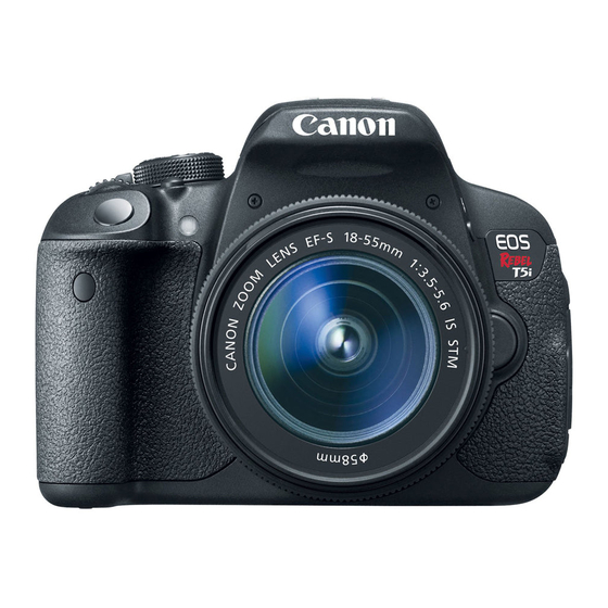Canon Rebel T5i EOS 700D Instruction Manual