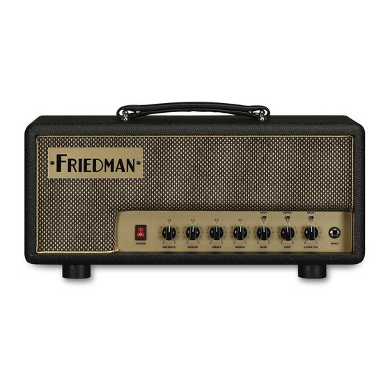 Friedman Runt-20 Instruction Manual