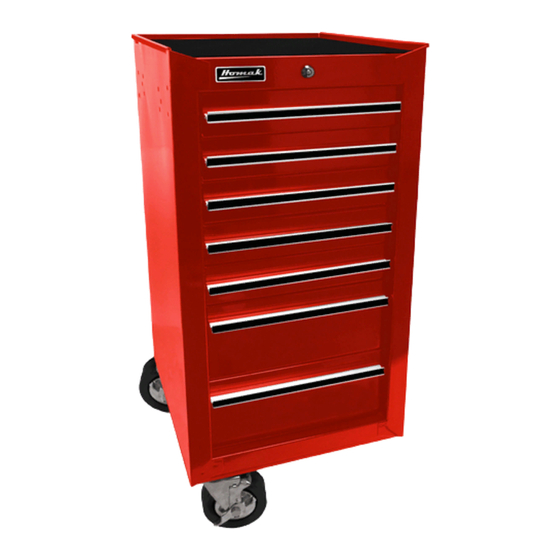 Homak BK08041071 Side Cabinet Drawers Manuals