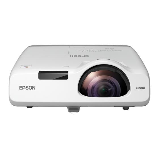 Epson EB-535W Quick Start Manual