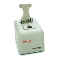 Thermo Scientific NanoDrop 2000 Instruction Manual