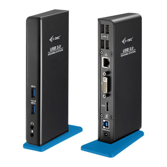 i-tec U3HDMIDVIDOCK User Manual