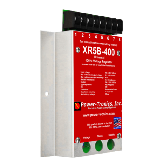 Power-Tronics XR5B-400 Manual