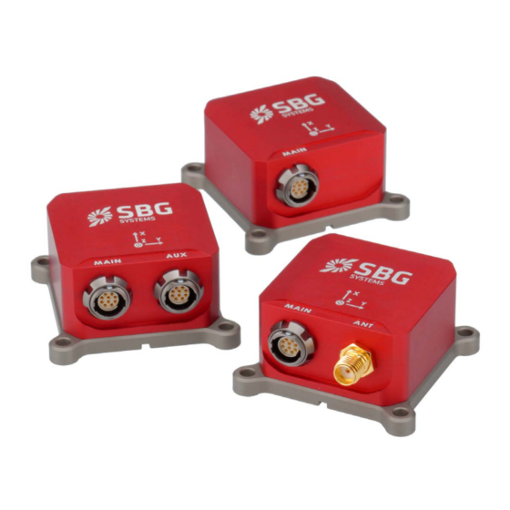 SBG Systems Ellipse AHRS Hardware Manual