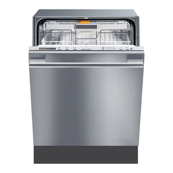 Miele professional PG 8083 SCVi Operating Instructions Manual