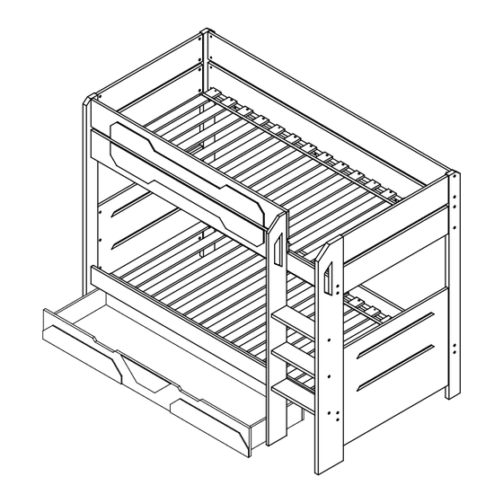 DREAMS Battalion Bunk Bed With Drawer Assembly Instructions Manual