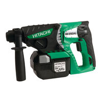 Hitachi DH25DAL - 25.2V Cordless SDS Instruction Manual