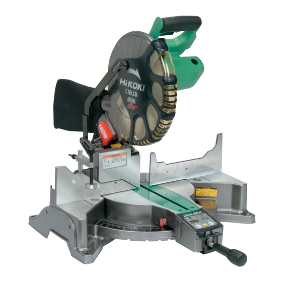 User Manuals: Hitachi C12LCH Compound Miter Saw