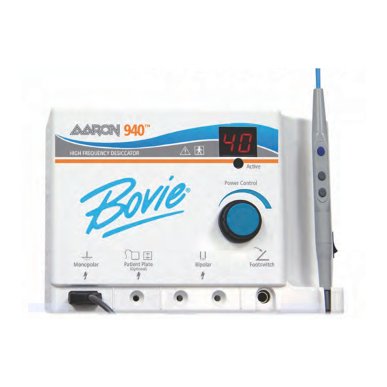 Bovie Aaron 940 User Manual