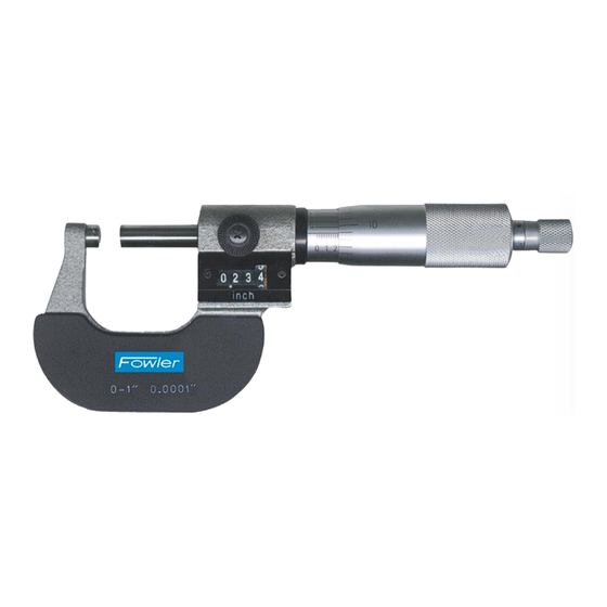 Fowler 52-224 Series Manual