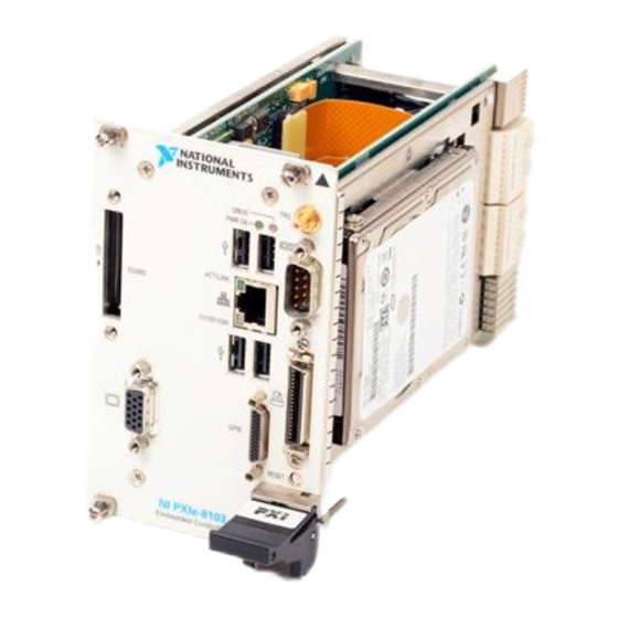 National Instruments NI PXIe-8103 User Manual