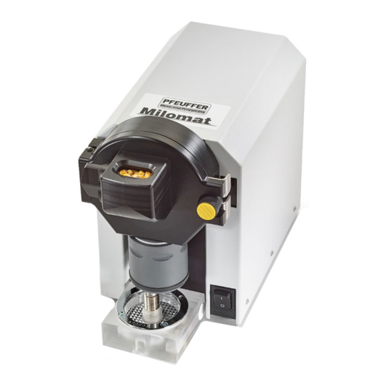 Pfeuffer Milomat Operating Instructions Manual