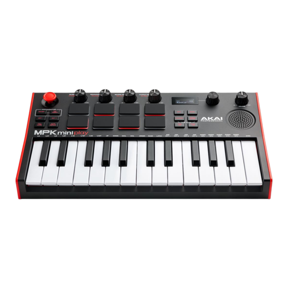 Akai MPK mini Play mk3 User Manual