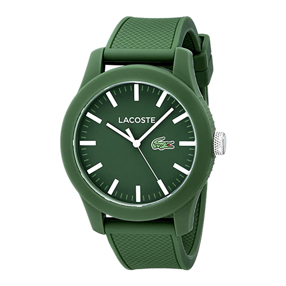 LACOSTE DATE Series Operating And Maintenance Original Instructions