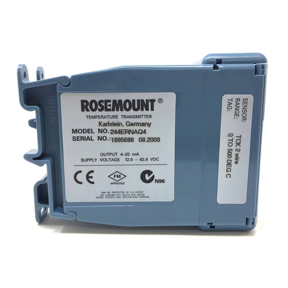 Rosemount FISHER- 244ER Product Manual