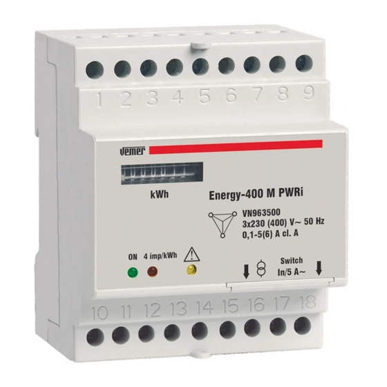 Vemer ENERGY-400 M PWRi User Manual