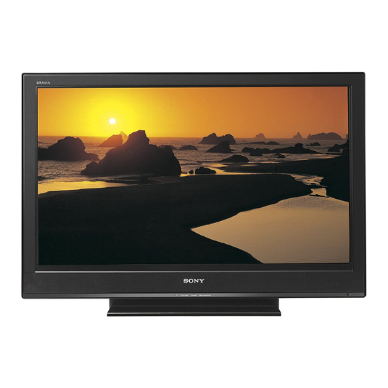 Sony KDL-32S3000W - 32" Class Bravia S-series Digital Lcd Television Service Manual