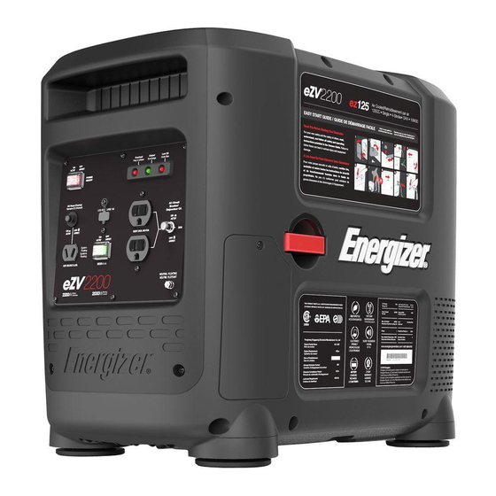 Energizer EZV SERIES Inverter Generator Manuals