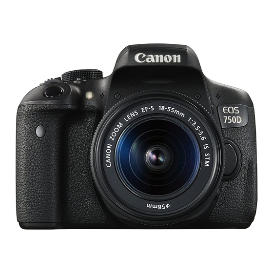 Canon EOS 750D Basic Instruction Manual