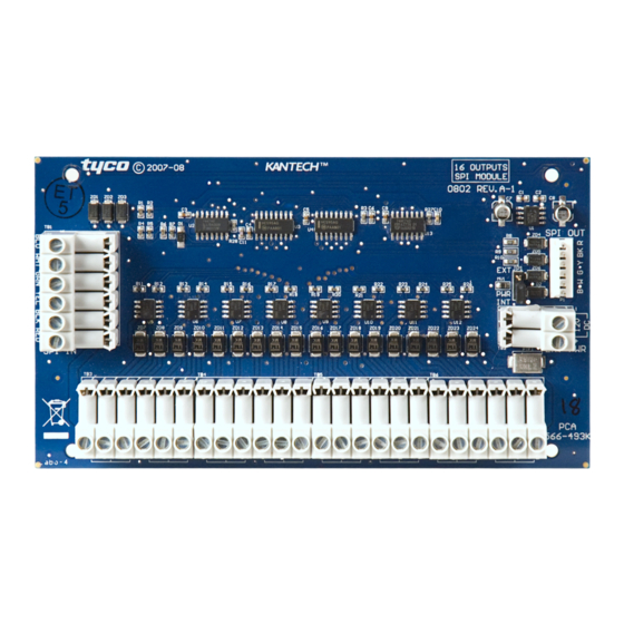 Kantech KT-400 Expansion Module KT-MOD-OUT16 Product Manual