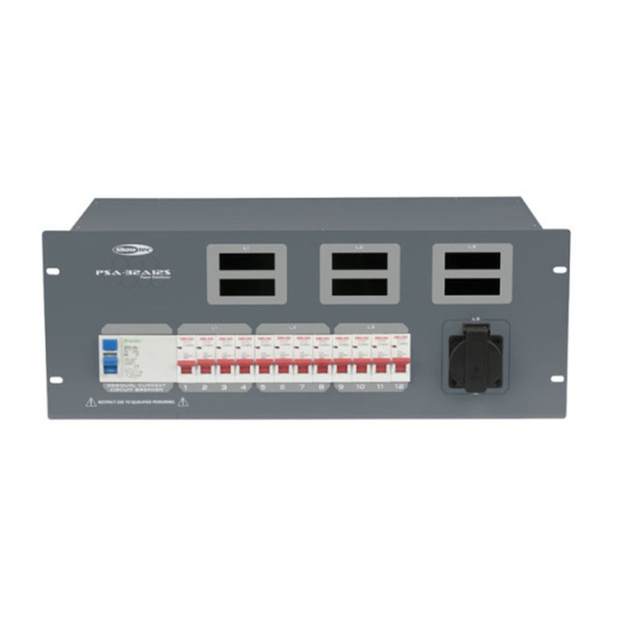 Showgear PSA-32A12S User Manual