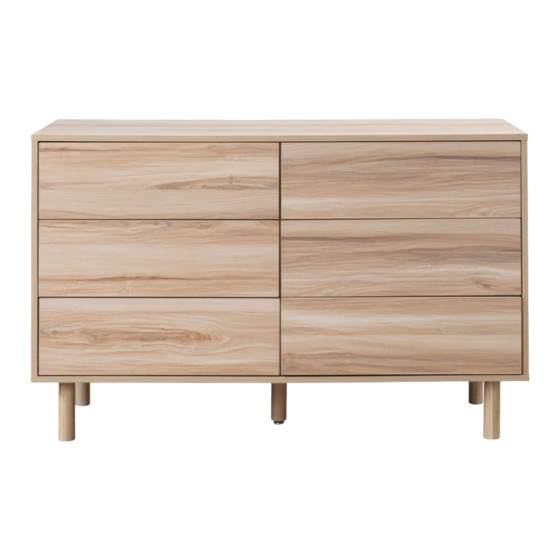 Mocka Sintra Six Drawer Assembly Instructions Manual