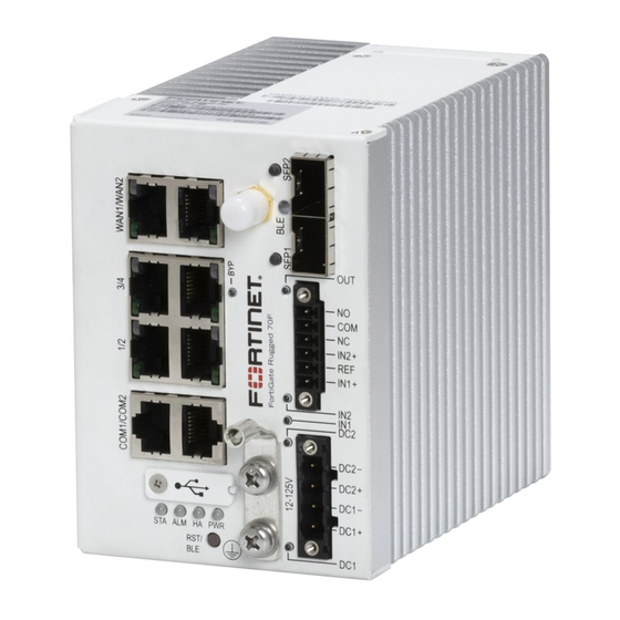 Fortinet FortiGate Rugged 70F Series Quick Start Manual