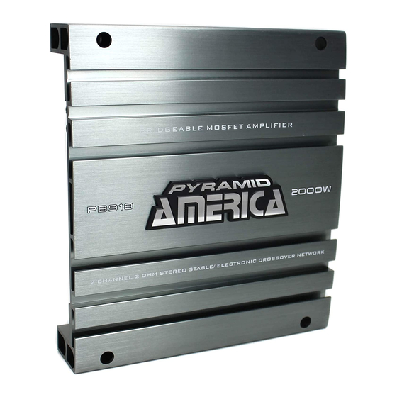 Pyramid America PB618 Owner's Manual