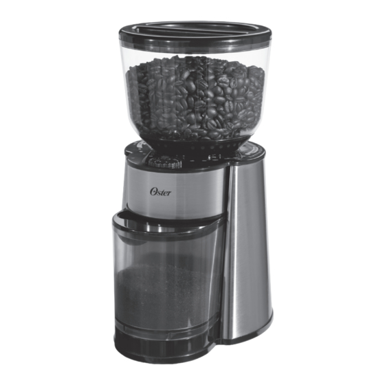 Oster Burr Mill BVSTBMH Series User Manual