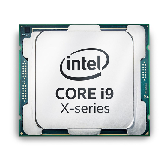 Intel core i9 X series Desktop Processor Manuals