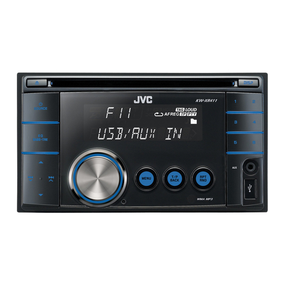 JVC KW-XR416 Installation & Connection Manual