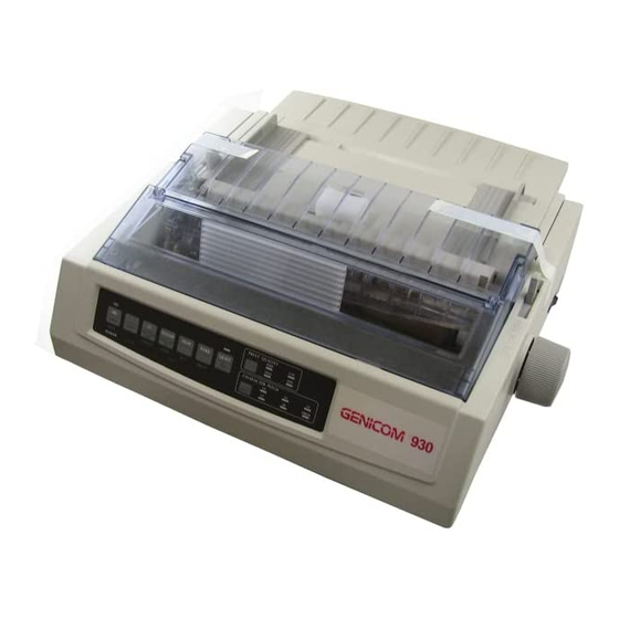 Genicom 930 User Manual