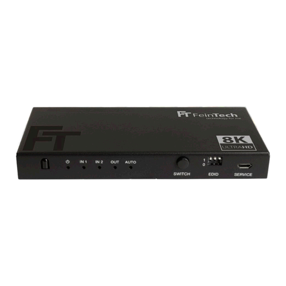 FeinTech SW212 Manual