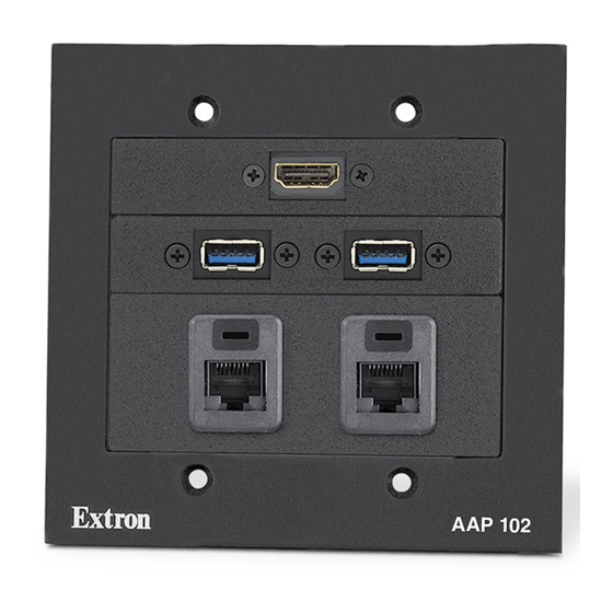 Extron electronics AAP 102 FSR Installation Manual
