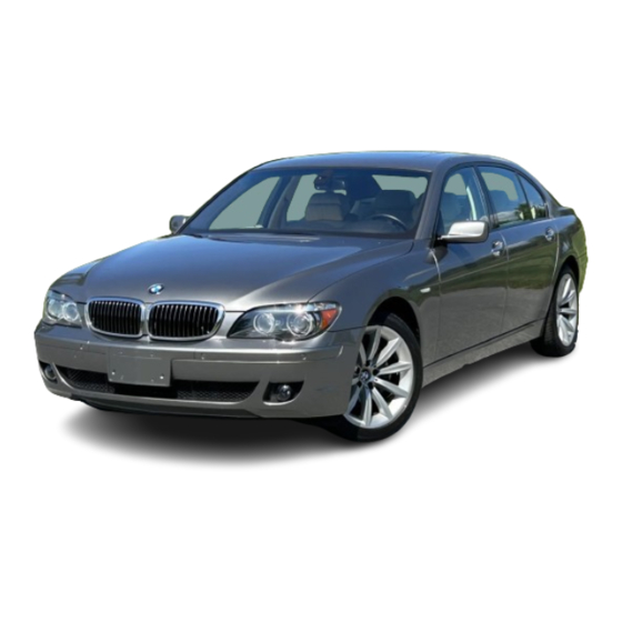 BMW 750i 2007 Service And Warranty Information
