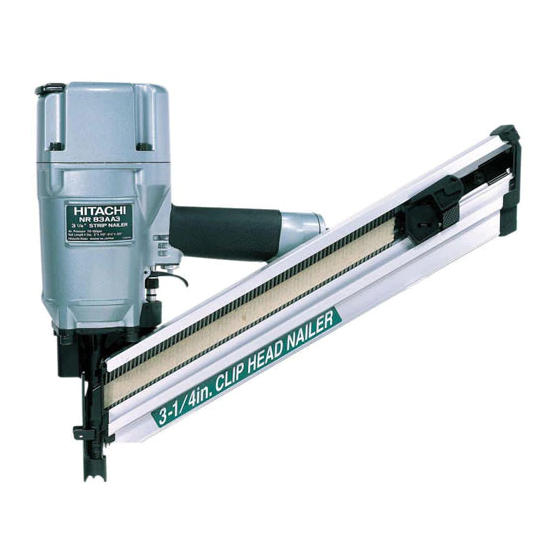 Hitachi NR 83AA3 Technical Data And Service Manual