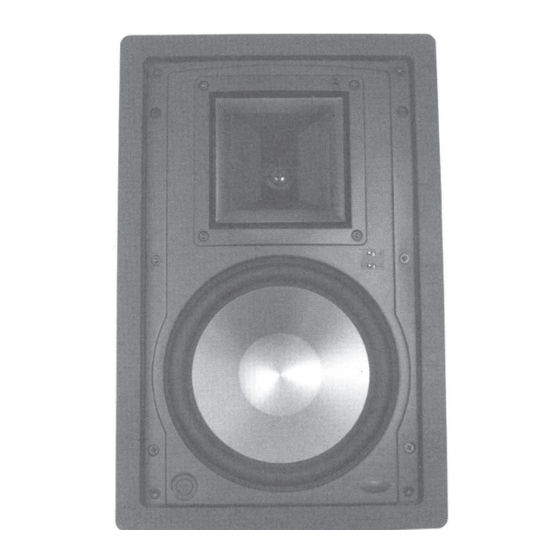 Klipsch CDT SERIES Owner's Manual