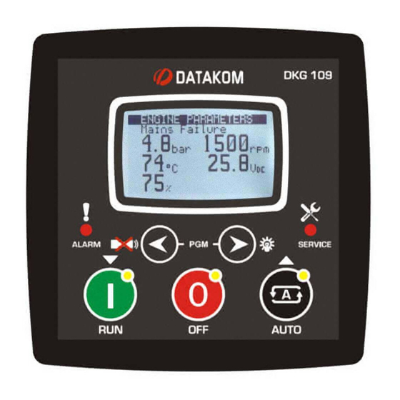 Datakom DKG-109 User Manual