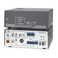 Extron electronics Fiber Optic Transmitters-Receivers FOX 2G Rx AV User Manual