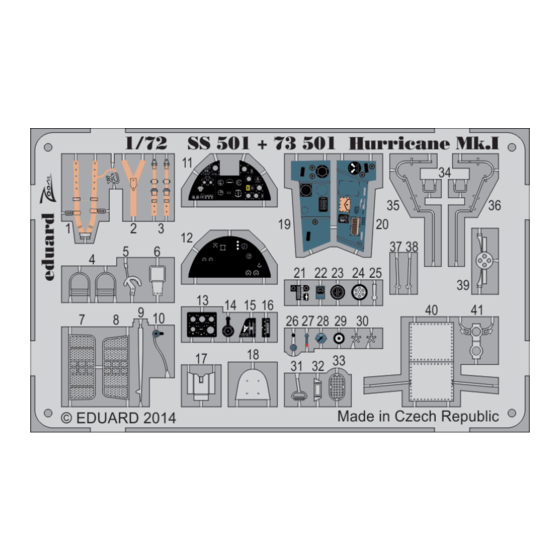 Eduard Zoom Hurricane Mk.I S.A. Instruction Sheet