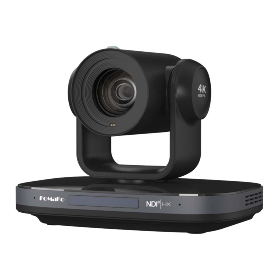 User Manuals: FoMaKo K820N 4K PTZ Camera