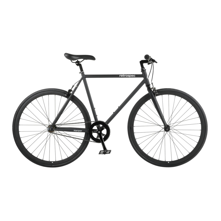 Retrospec Harper Fixie - Bike Manual
