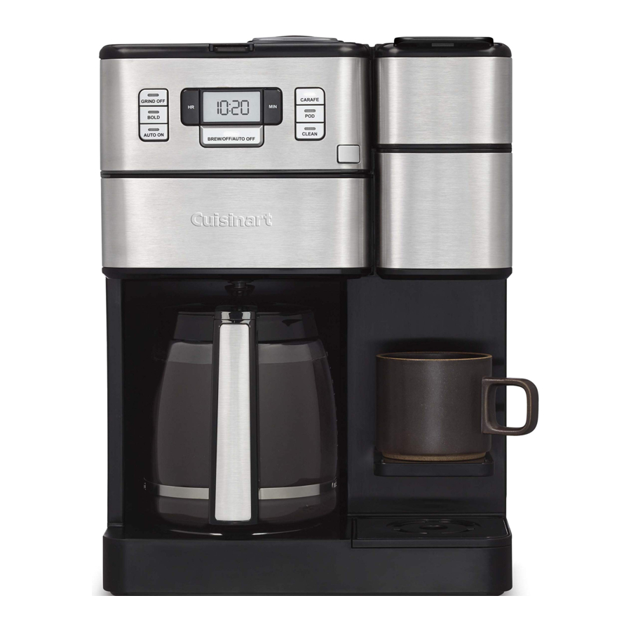 Cuisinart Coffee Center GRIND & BREW PLUS Manual
