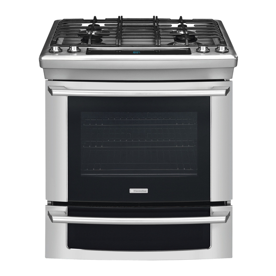 Electrolux EW30GS65GS - 30" Slide-In Gas Range Product Specifications
