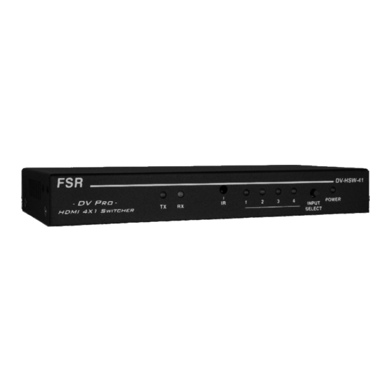 FSR DV-HSW-41 User Manual