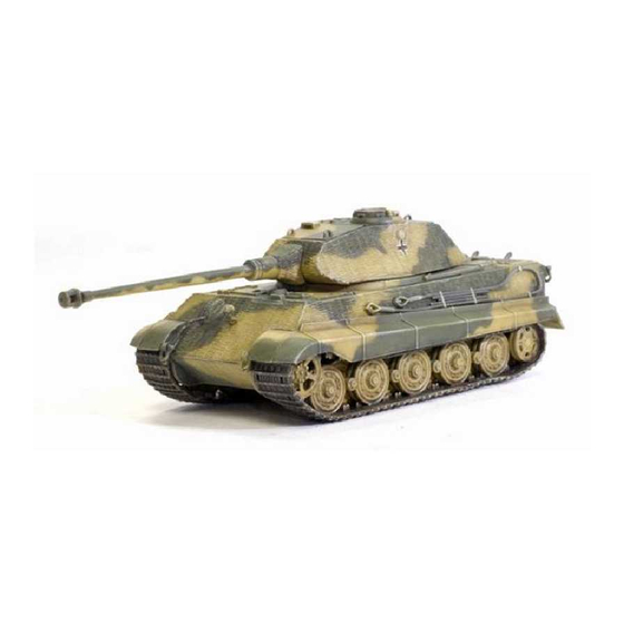 Eduard King Tiger initial zimmerit Quick Start Manual