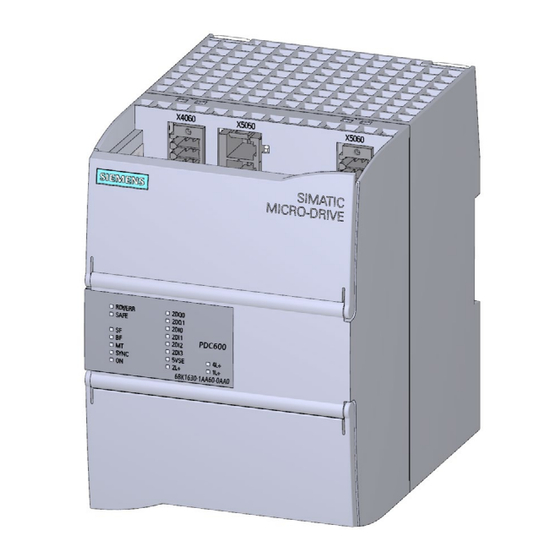 Siemens SIMATIC MICRO-DRIVE PDC600 Equipment Manual