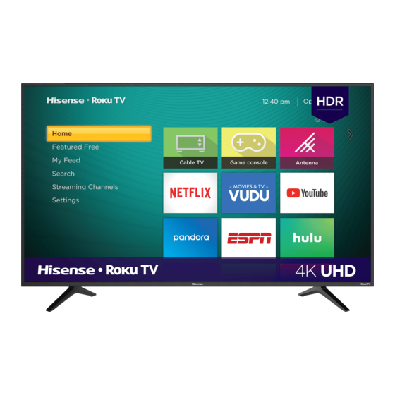 Hisense 43R6E4 Quick Start Manual